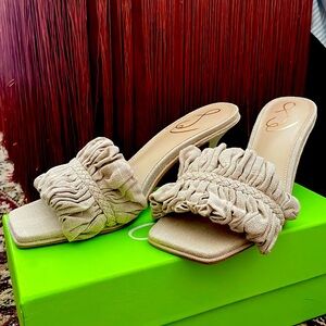 Sam Edelman Kady Linen Kitten Heels